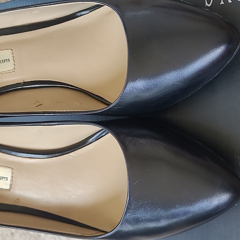 INC International Concepts Women's Zitah Pointed Toe Black leather Pumps - Picture 5 of 5